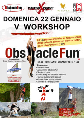 V  Workshop ObstacleFun 22 Gennaio 2017 Roma